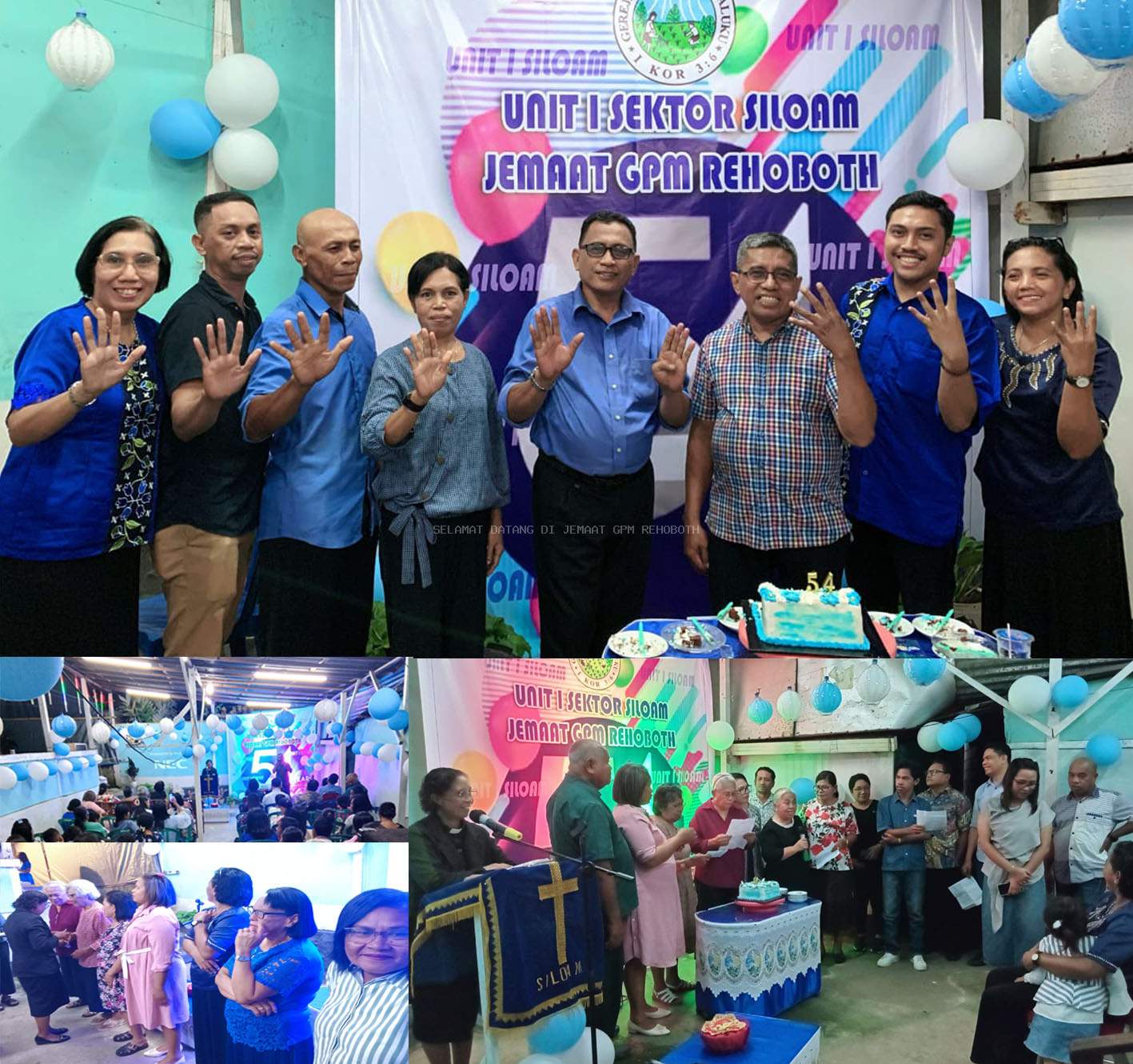 Rayakan HUT Ke-54, Unit 1 Sektor Siloam Berbagai Kasih Bersama Janda Dan Duda